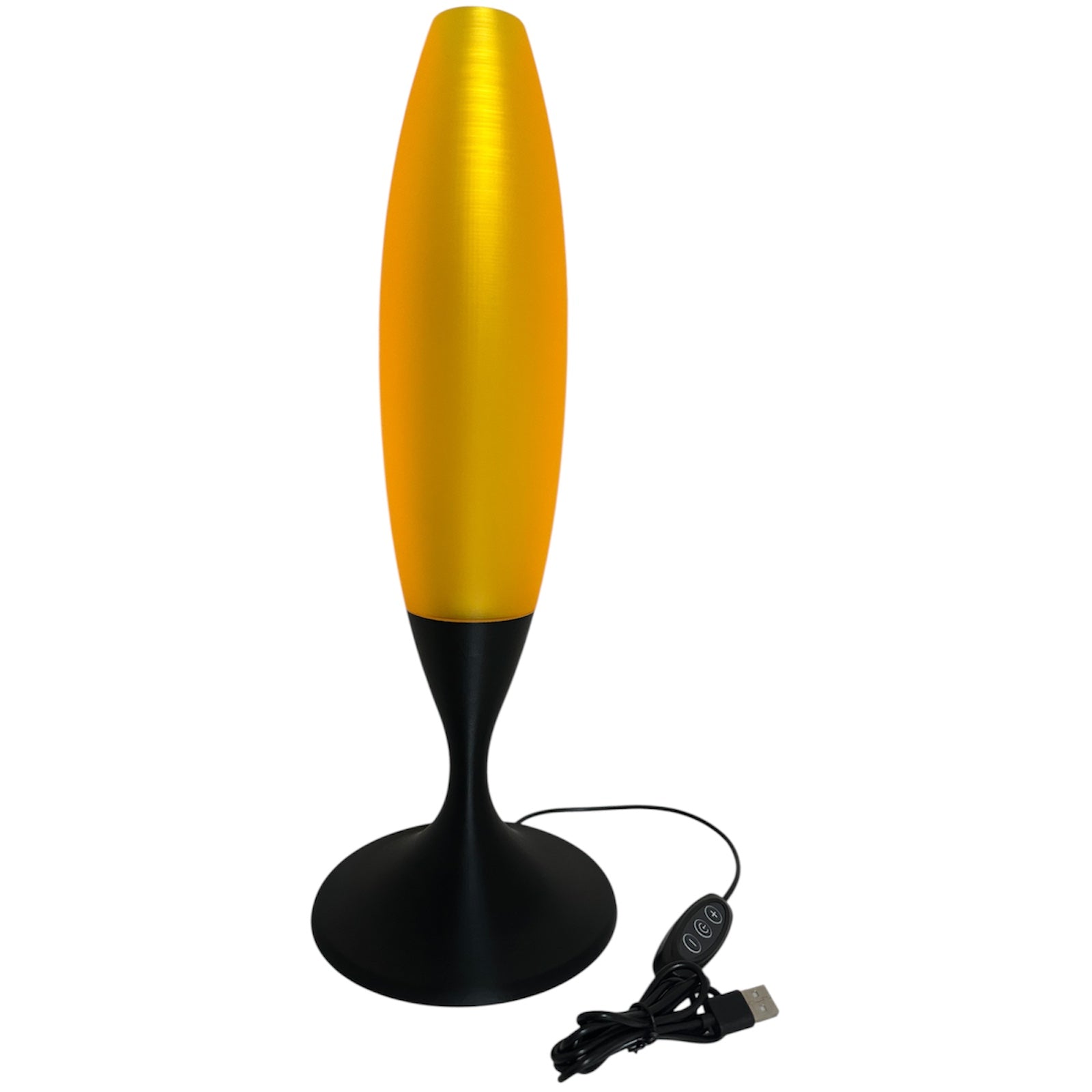 Dimmable LED Amber Lamp Black Base NEW